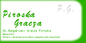 piroska gracza business card